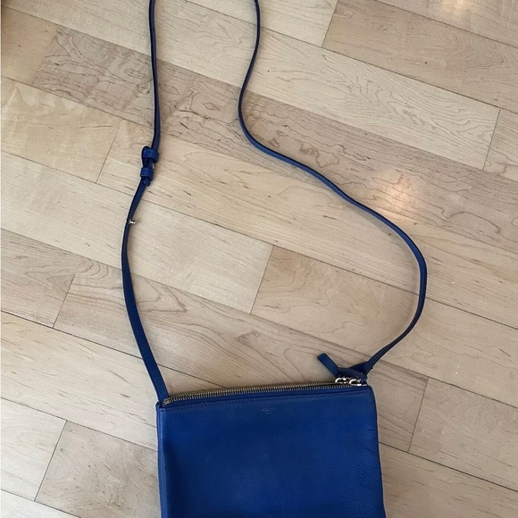 Celine Phoebe Philo 2015 Trio Bag Blue Small With Authenticity Card - Picture 2 of 9